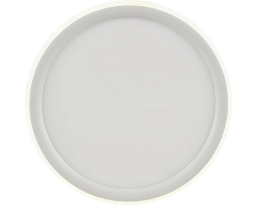 Rund taklampa med platt design.