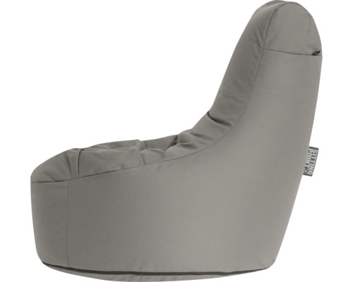 Grå sittsäck med ryggstöd från Sitting Point.