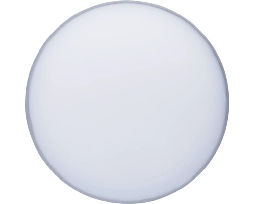 Rund LED-taklampa i platt design med vit diffusor.