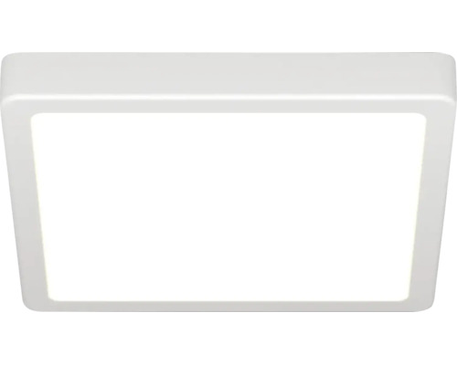 Kvadratisk LED-taklampa i platt design.