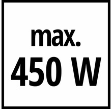 Maximalt 450 watt