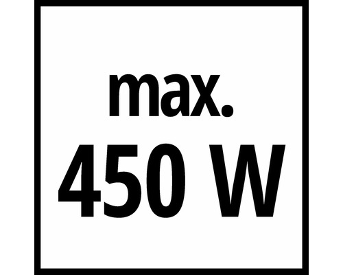 Maximalt 450 watt