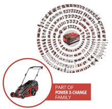 Gräsklippare EINHELL Power-X-Change GE-CM 43 Li M inkl. mulchkit 2x18V/4,0Ah batterier & 2 laddare