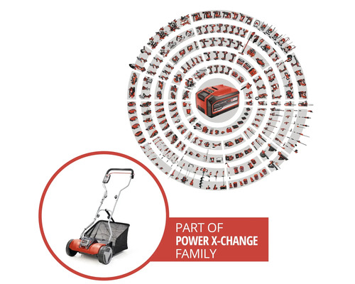 Gräsklippare EINHELL Power-X-Change GE-HM 18/38 Li utan batteri & laddare