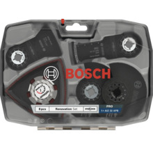 Bosch Starlock renoveringsset med 8 olika såg- och slipblad för multiverktyg i plastväska