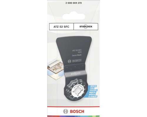 Bosch Starlock skrapa ATZ 52 SFC för multiverktyg för borttagning av limrester och golvbeläggningar