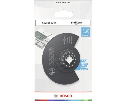 Bosch Starlock segmentsågblad ACZ 85 MT4 för multiverktyg för skärning av mineraliska material och kakel