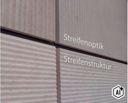 Väggplattor med ränder och randig struktur i direkt jämförelse (Image AI modified or generated)
