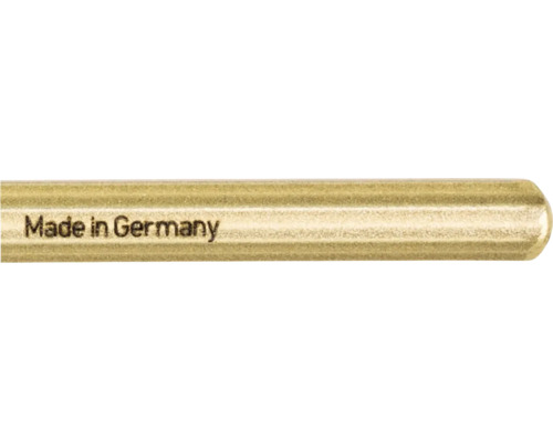 Mässingsstift med ingraverad ursprungsmärkning Made in Germany