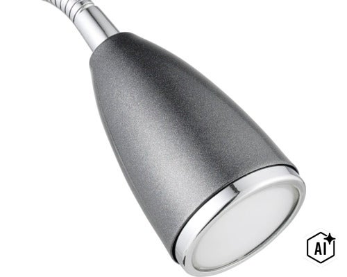 Lamphuvud för skrivbordslampa med flexibel arm (Image AI modified or generated)
