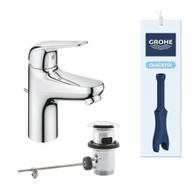 Grohe tvättställsblandare med bottenventil och monteringsverktyg