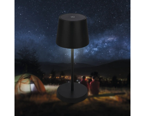 Modern sladdlos bordslampa med LED belysning for inomhus och utomhusbruk pa natten