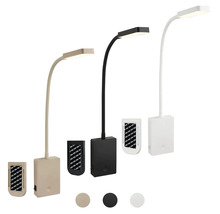 Tre batteridrivna LED lampor med flexibel arm och väggfäste med självhäftande remsor