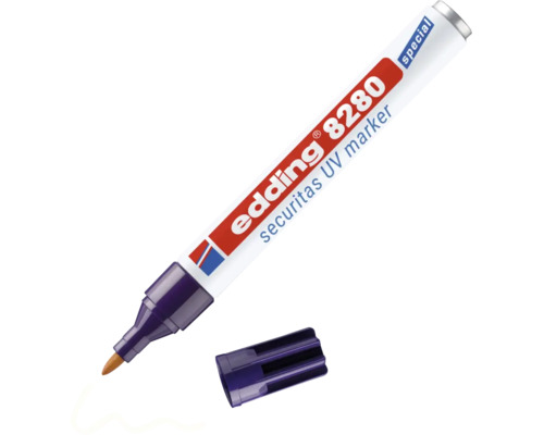 Edding 8280 Securitas UV marker med borttagen hätta
