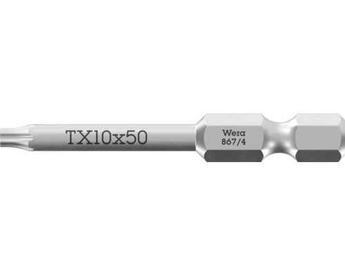 Wera Torx skruvbits TX10 med 50 millimeters langd for skruvdragare