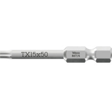Wera Torx skruvbits TX 15 gånger 50 millimeter av stål