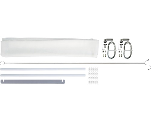 Komplett tillbehörssats för panelgardiner med panelvagnar, tyngdprofil och monteringstillbehör