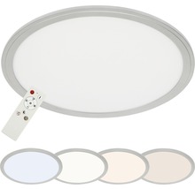 LED-taklampa med fjärrkontroll och olika ljusfärger