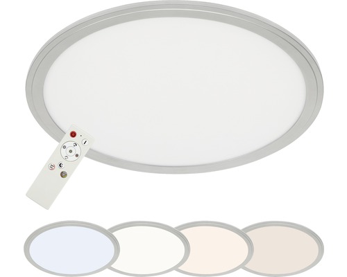 LED-taklampa med fjärrkontroll och olika ljusfärger