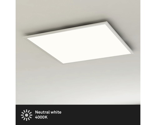 Fyrkantig taklampa med neutralt vitt ljus