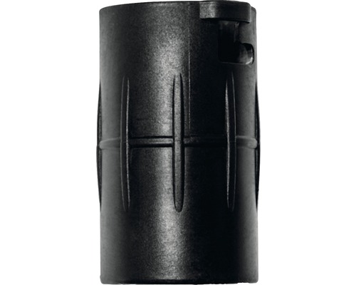 Svart kabelförskruvning i plast