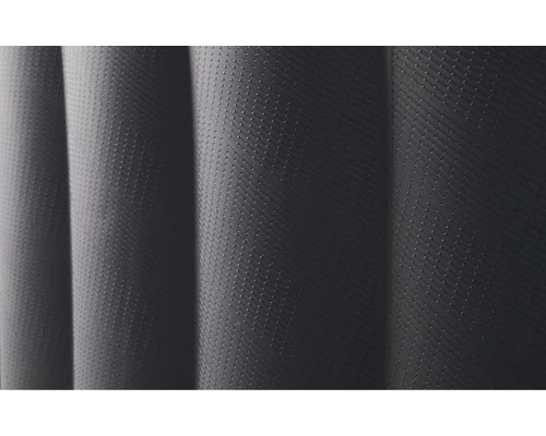 Närbild av ett texturerat duschdraperi