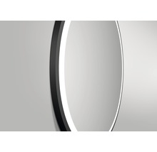 Badrumsspegel DSK Black Circular LED-belysning 120cm