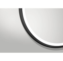 Badrumsspegel DSK Black Circular LED-belysning 120cm