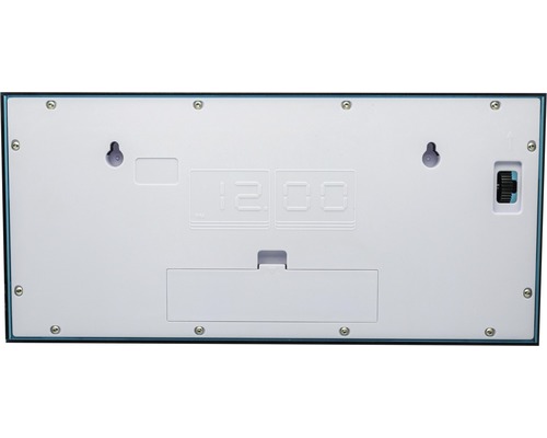 Baksidan av en digital klocka med upphängningsanordning