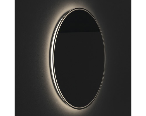 Oval spegel med LED-belysning för väggmontering