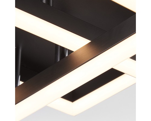 Detaljbild av LED-taklampa med rektangulär design