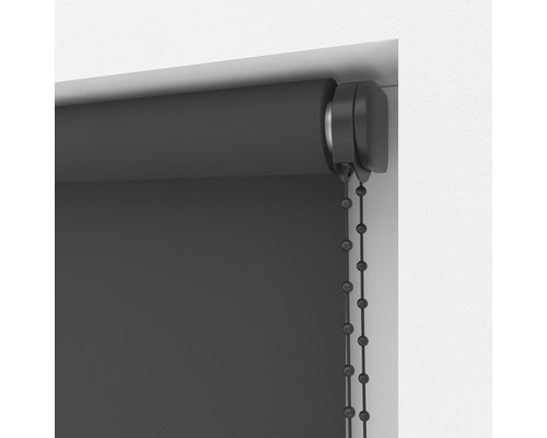 Grå rullgardin med kedja