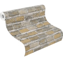 Tapetrulle med tegelstensdesign