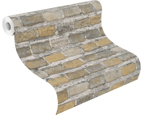 Tapetrulle med tegelstensdesign