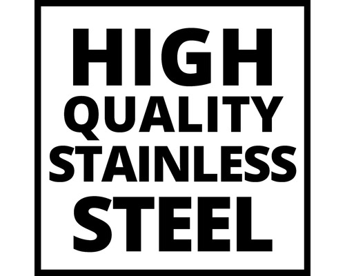 Symbol för högkvalitativt rostfritt stål