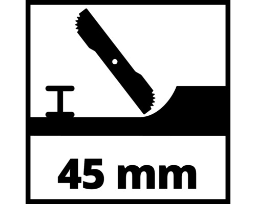 Hålsåg för ett djup på 45 mm