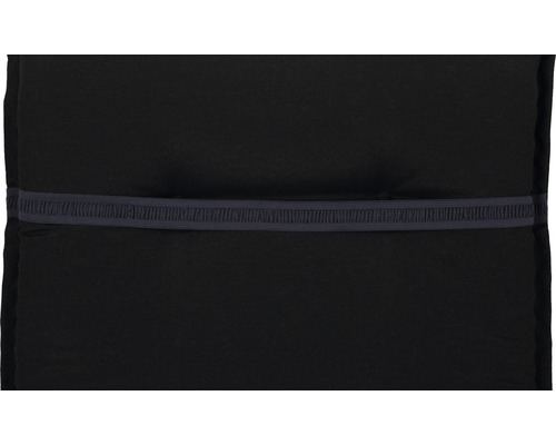 Svart sittdyna med gummiband