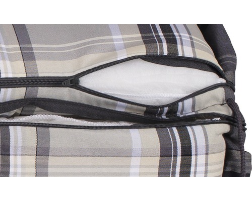 Hundkudde med dragkedja och fyllning