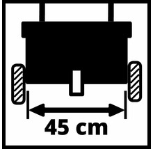 Symbol för en apparatbredd på 45 centimeter