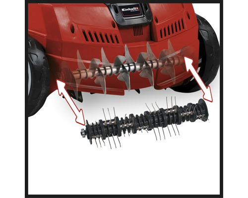 Einhells vertikalskärare och luftare valsar utbytbara