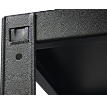 Förvaringshylla SCHULTE REGALWELT 180x100x40cm metall svart 4 hyllplan max. 260kg