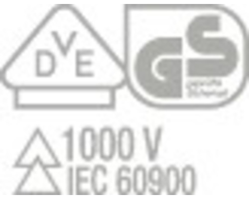 VDE-märke, GS-märke, testad säkerhet, 1000 V, IEC 60900