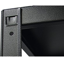 Förvaringshylla SCHULTE REGALWELT 180x120x40cm metall svart 4 hyllplan max. 260kg