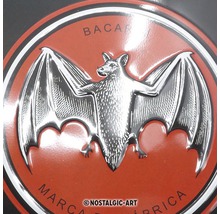 Plåtskylt NOSTALGIC ART Bacardi Logo Black 20x30cm-thumb-3