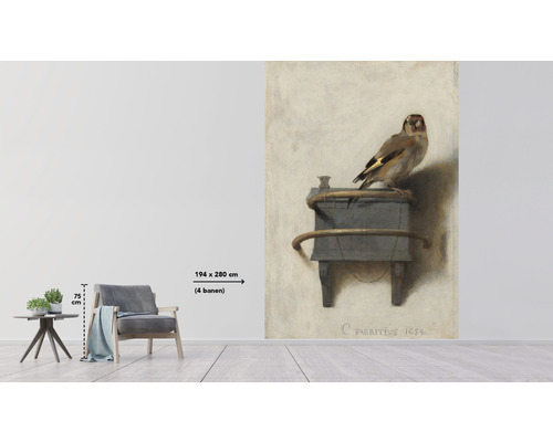 Fototapet med fågelmotiv i vardagsrummet