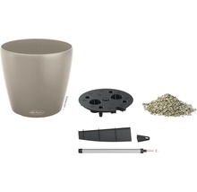Självvattnande blomkruka LECHUZA Classico Color plast Ø43x40cm sandbrun inkl. substrat