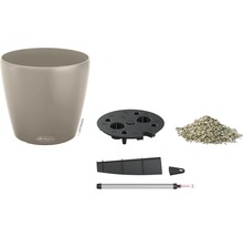 Självvattnande blomkruka LECHUZA Classico Color plast Ø28x26cm sandbrun inkl. substrat