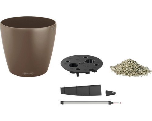 Lechuza Classico 21 jordbevattningsset med innerkruka, vattennivåindikator, bottenavskiljare och växtsubstrat