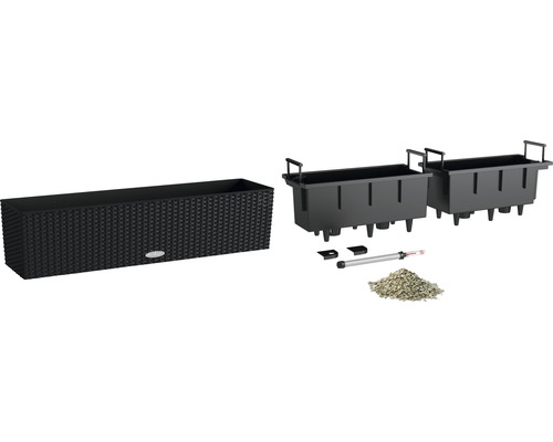 Komplett set för balkonglåda med bevattningssystem