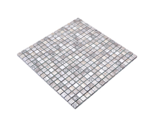 Mosaikplatta med olika mönster